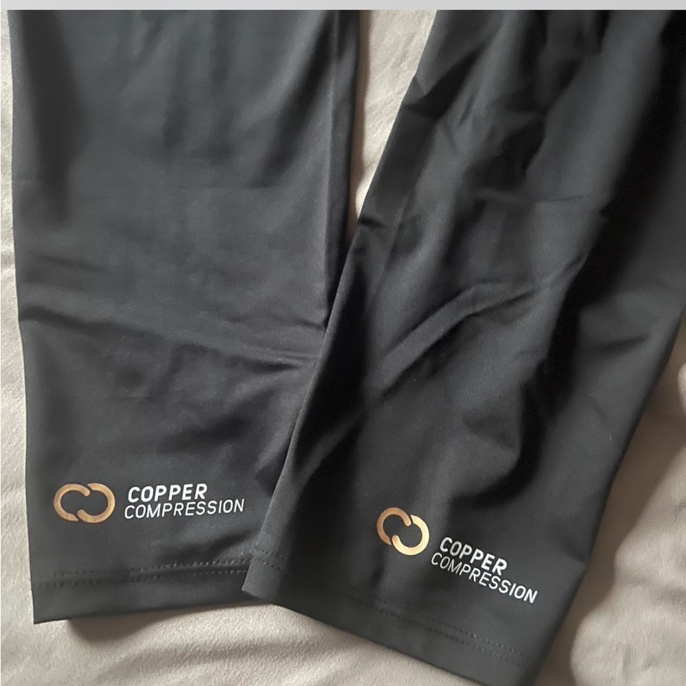 full leg black compression socks size medium & large